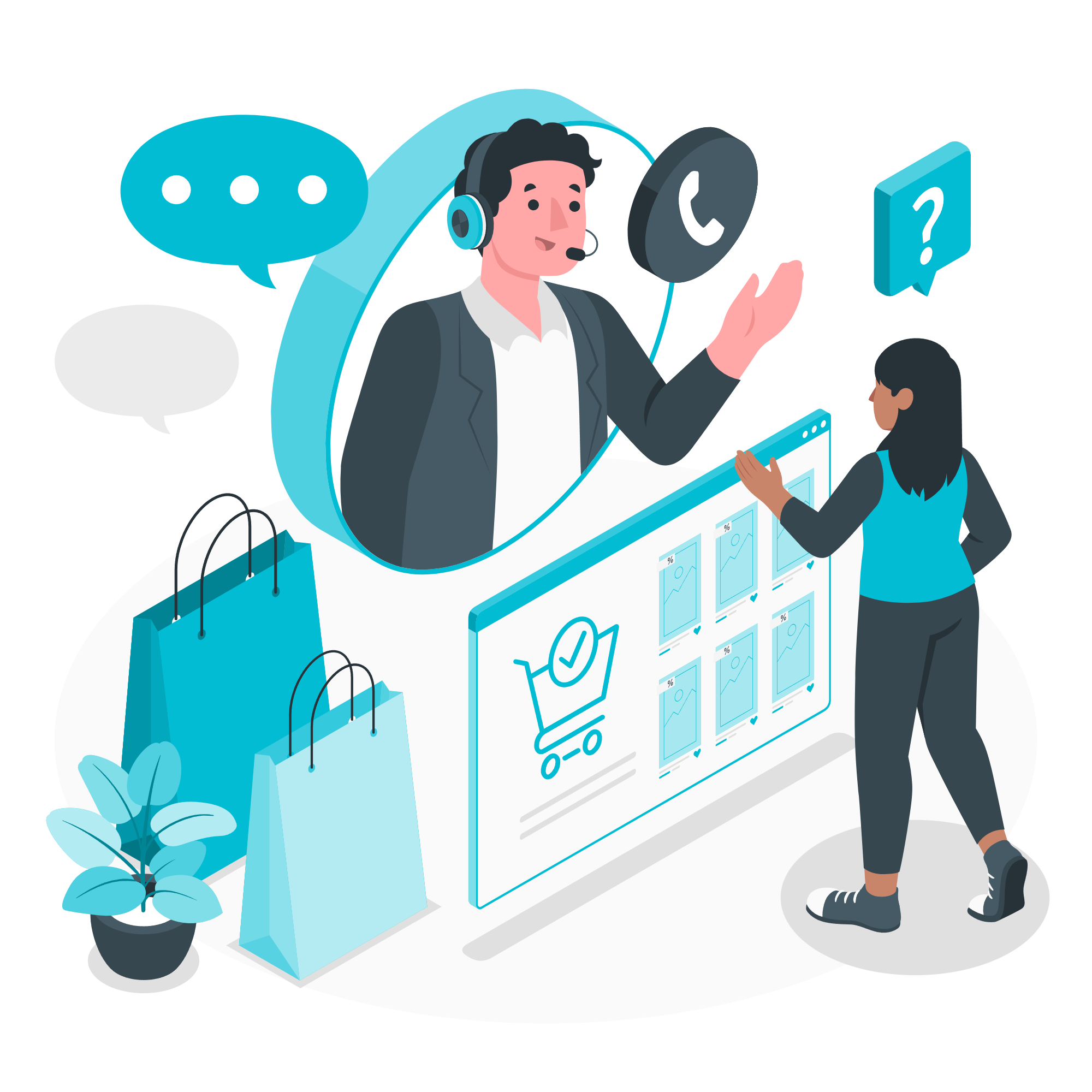 Customer Service Illustration